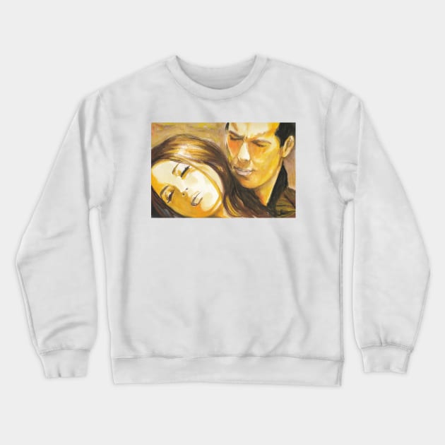 Mario Casas, María Valverde Crewneck Sweatshirt by Svetlana Pelin